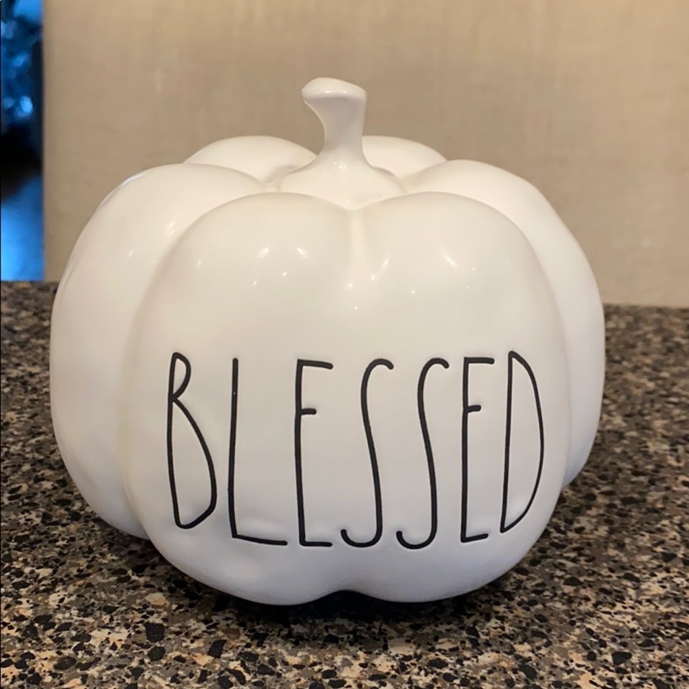 Rae Dunn small BLESSED pumpkin